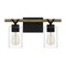Quoizel Devon Court 2-Light Matte Black Vanity Light DEVN8616MBK - alternate 3